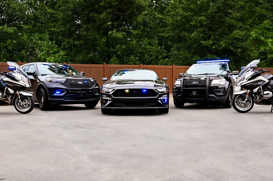 Apex police vehicles