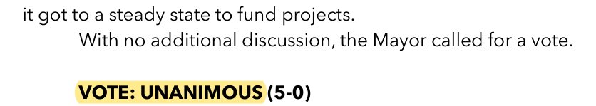 May 21, 2026 minutes: vote unanimous 5-0